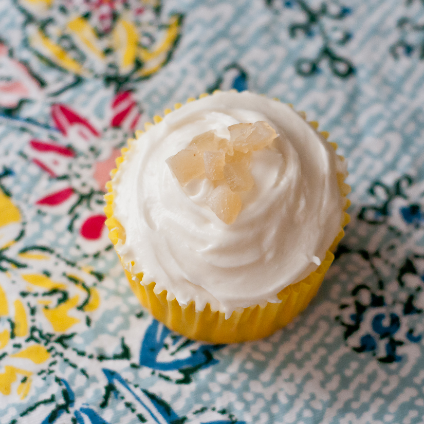 Golden Beet Cupcakes With Honey Nougat Frosting